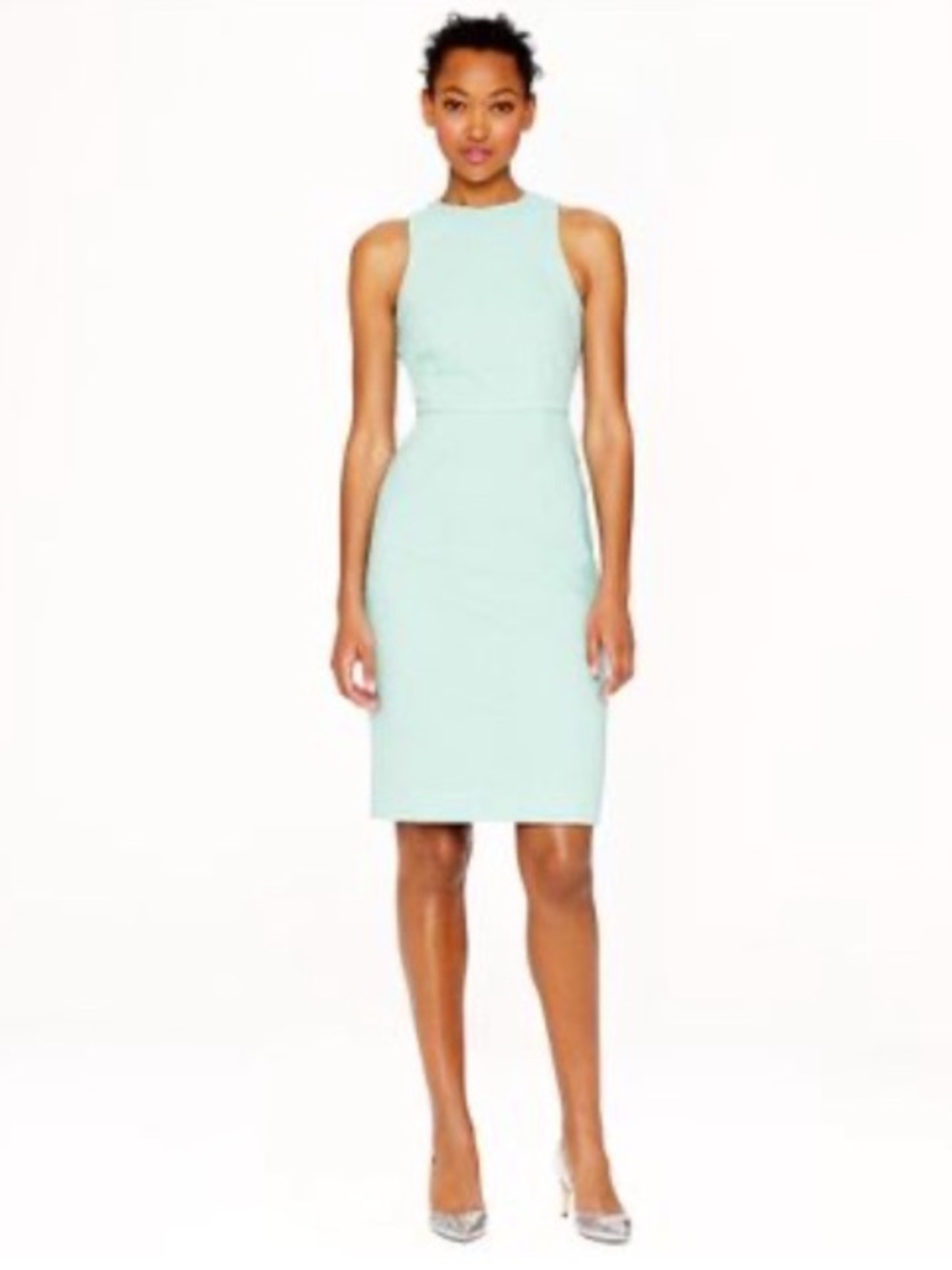 J. Crew Robbins Egg Blue Matelasse Textured Dress, Size 16